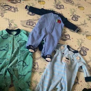 Baby boy 3-6 month sleepers.